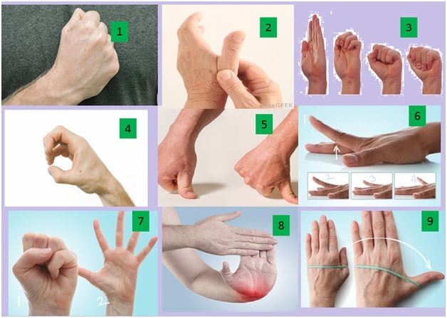 various hand exercises that help in easing pain in finger arthritis