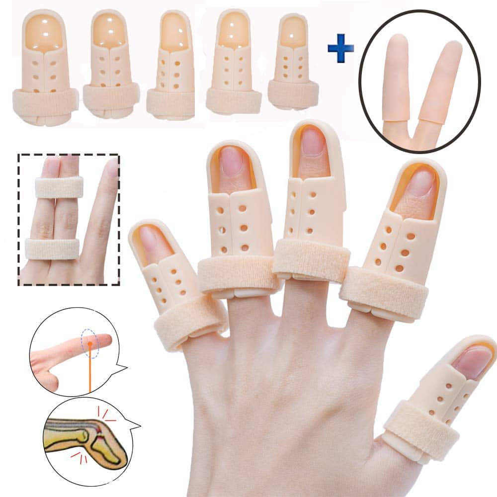 various type of splints used in the treatment of finger arthritis