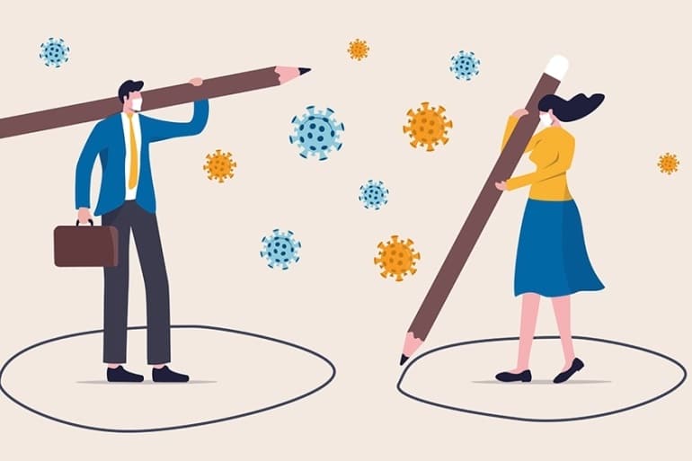 Importance of social distancing in the times of Covid19